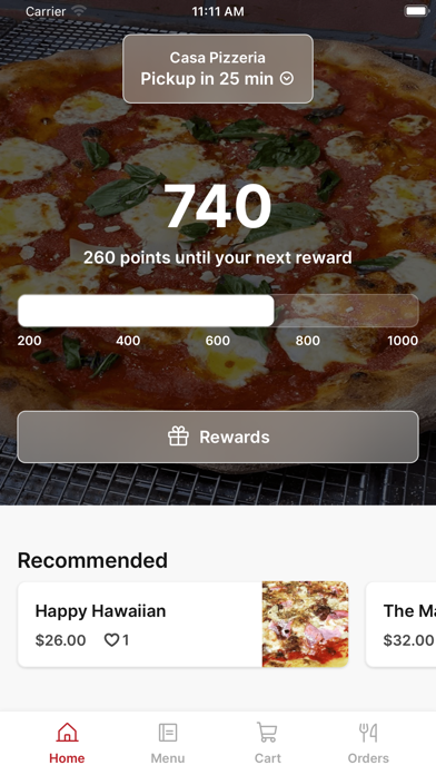 Casa Pizzeria To Go iPhone screenshot 1 - Food & Drink app