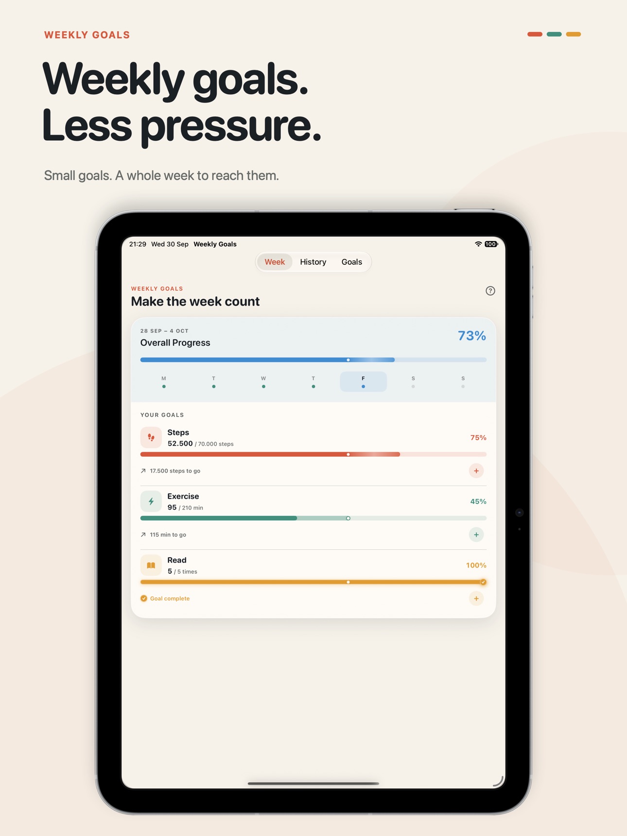 Screenshot 6 of Weekly Goals: No Stress