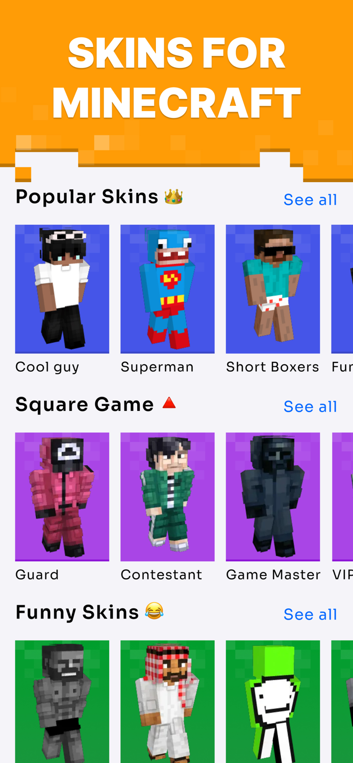 Skins Peles para Minecraft PE screenshot 1