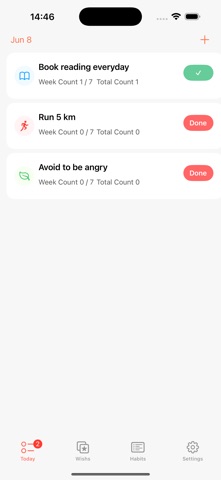 iHabit: Habit Tracker & Goals iPhone screenshot