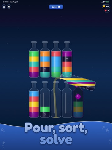 Potion Sort: Magic Brew Puzzle iPad screenshot
