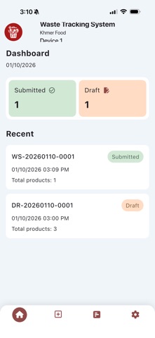 Waste Tracking screenshot