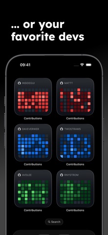 Contribution Graphs for GitHub iPhone screenshot