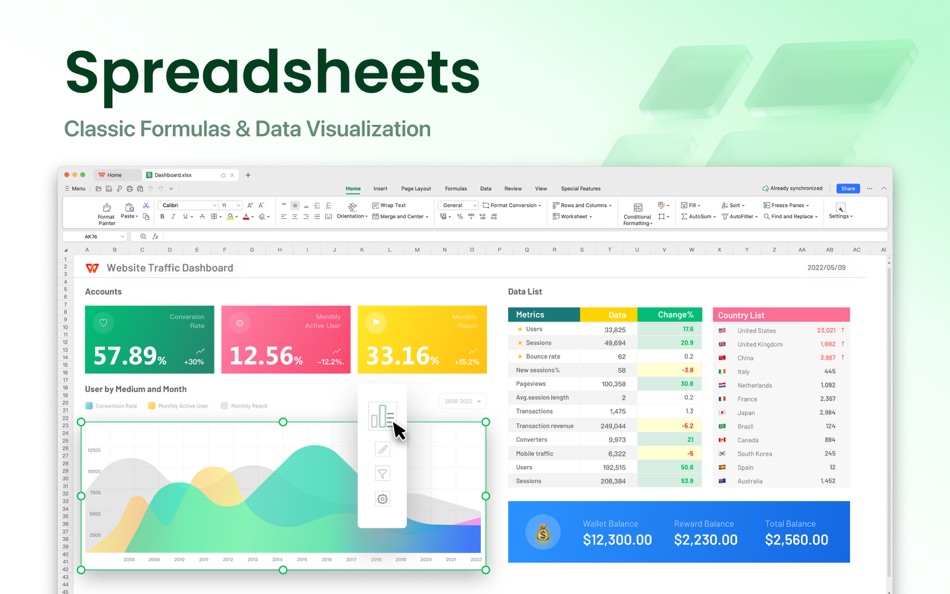 #4. WPS Office - PDF, Docs, Sheets (macOS) 由: KINGSOFT OFFICE SOFTWARE CORPORATION LIMITED