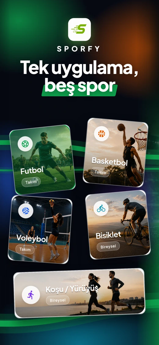 Sporfy: Takım, Maç ve Saha Bul screenshot 1