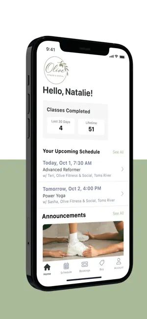 Olive Fitness & Social screenshot 1