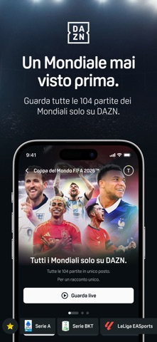DAZN: Diretta Calcio e Sport App Store preview screenshot 2