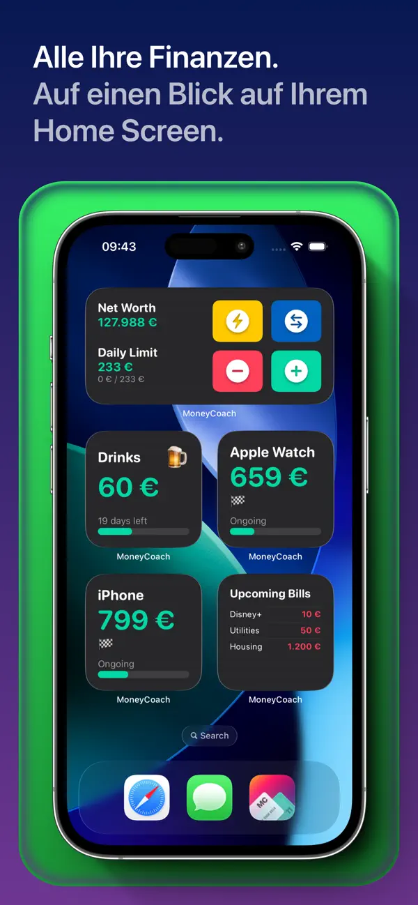 MoneyCoach - Budget & Finance iPhone App Screenshot 10 – Finanzen