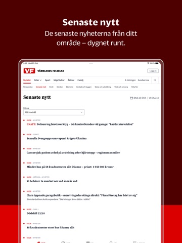 VF iPad screenshot 3