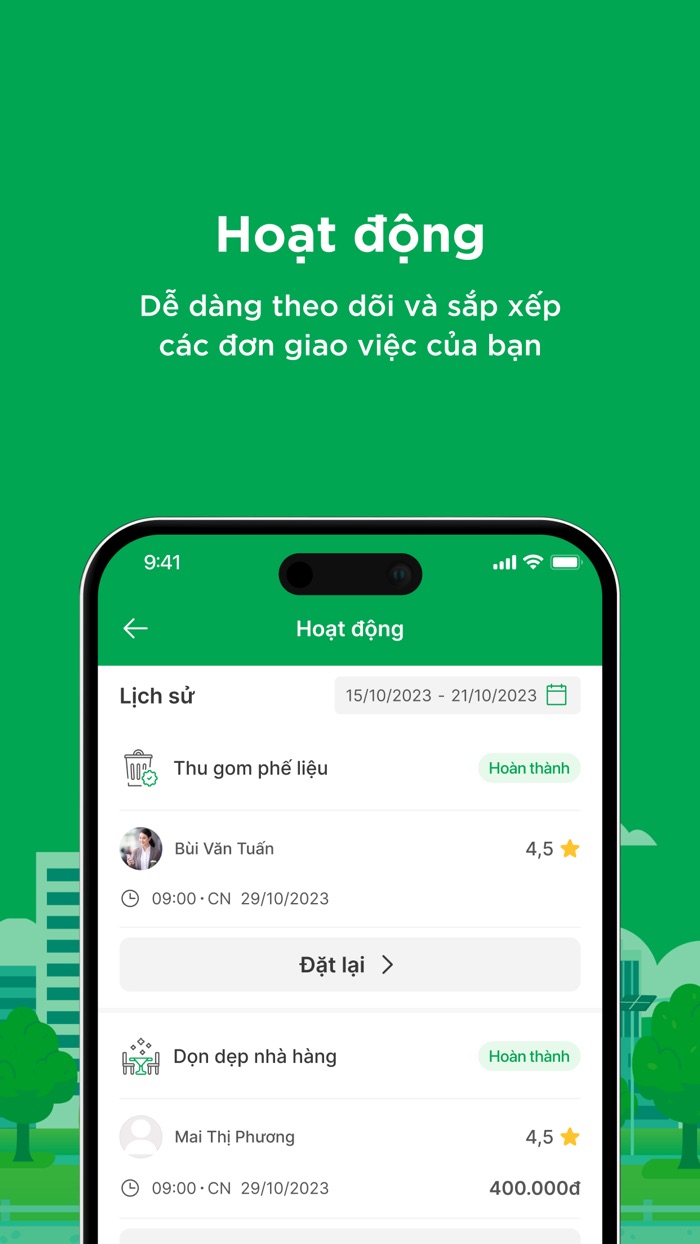 Tiện Lợi Xanh Giao việc