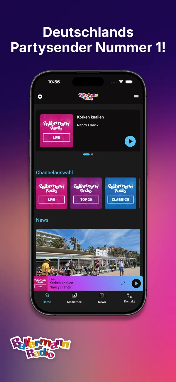 Screenshot #1 pour Ballermann® Radio