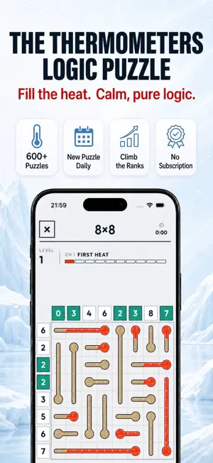 Mercuro: Thermometers Puzzle screenshot 1