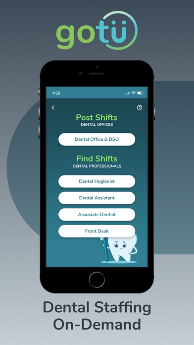 GoTu: Dental Staff Marketplace Screenshot