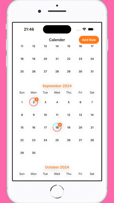 Outfit Planner/Calendar Screenshot
