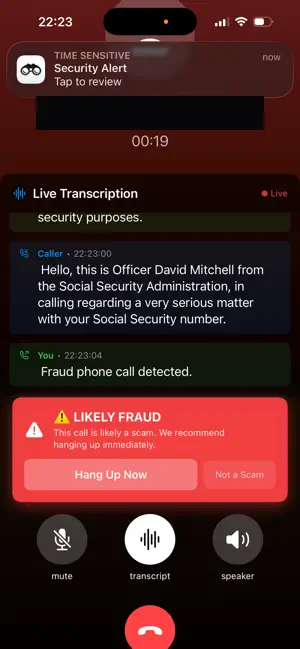 Telosafe: AI Spam Call Blocker screenshot 1