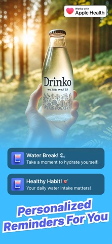 Drinko: Water & Hydration Log screenshot