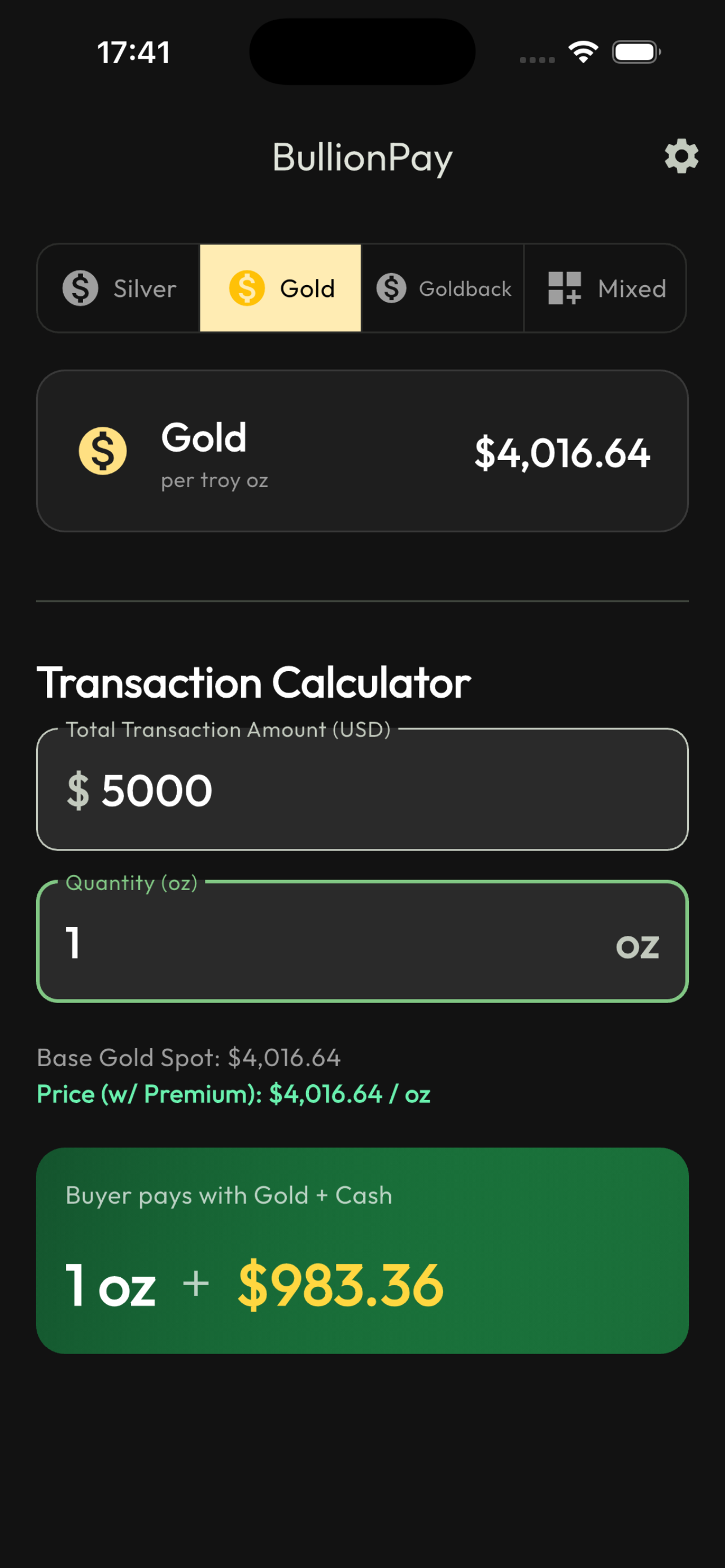 BullionPay by BAYST screenshot 4
