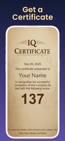 What's my IQ? screenshot