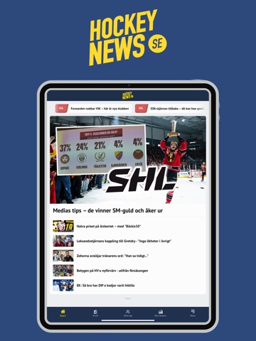 HockeyNews.se iPad screenshot 1