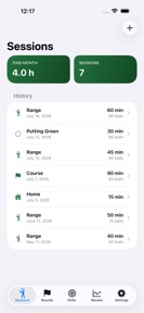 Golf Practice Journal & Log screenshot