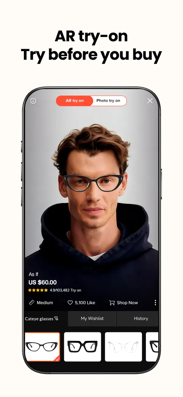 Screenshot #2 pour Vooglam - Eyewear and Glasses