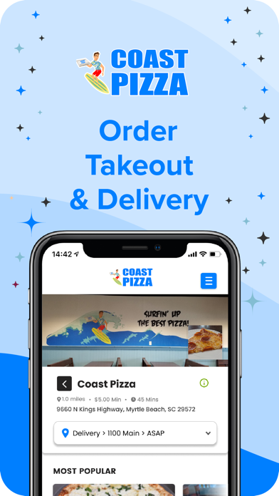 Coast Pizza iPhone screenshot 1 - Food & Drink app