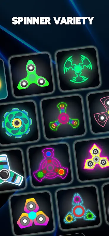 Glow Finger Spinner Art App screenshot 1 of 4