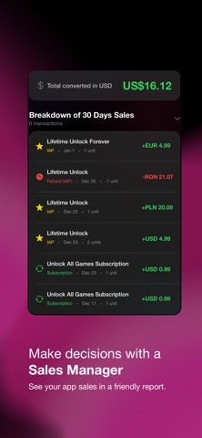 MRRingo for App Store Connect screenshot