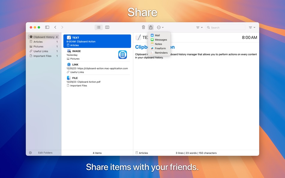 #7. Clipboard Action (macOS) 由: Jan Valta