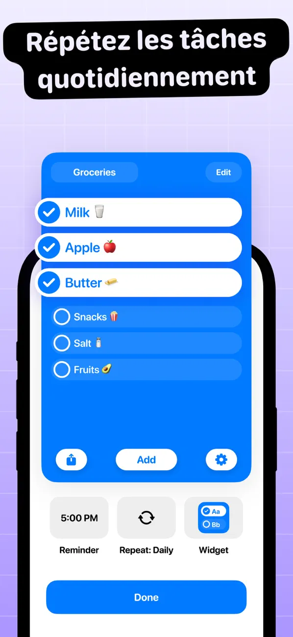 Screenshot #3 pour To Do List Widget