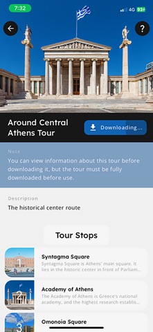 Greco AI Tours screenshot