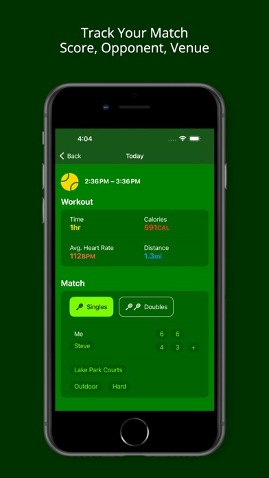 TennisACE - Tennis Tracker Screenshot