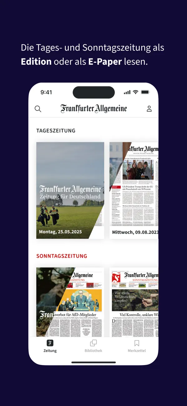 Screenshot #2 pour F.A.Z. Kiosk - App zur Zeitung
