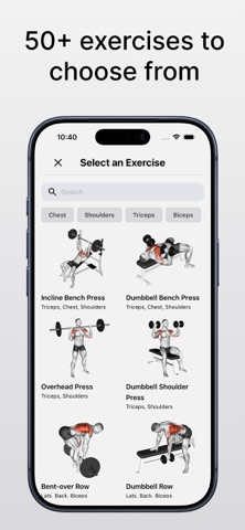 Jofit : Workout Tracker & Log Screenshot 2 of 4