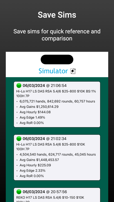 Blackjack - Simulator Screenshot
