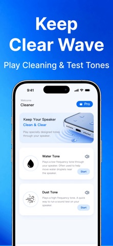 Speaker Cleaner, Water Remover iPhone screenshot
