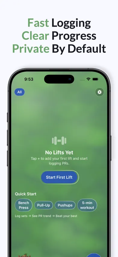 Lift Log PR Tracker screenshot 3