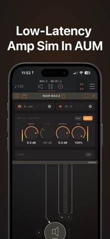 NAM AUv3: Neural Amp Modeler iPhone screenshot
