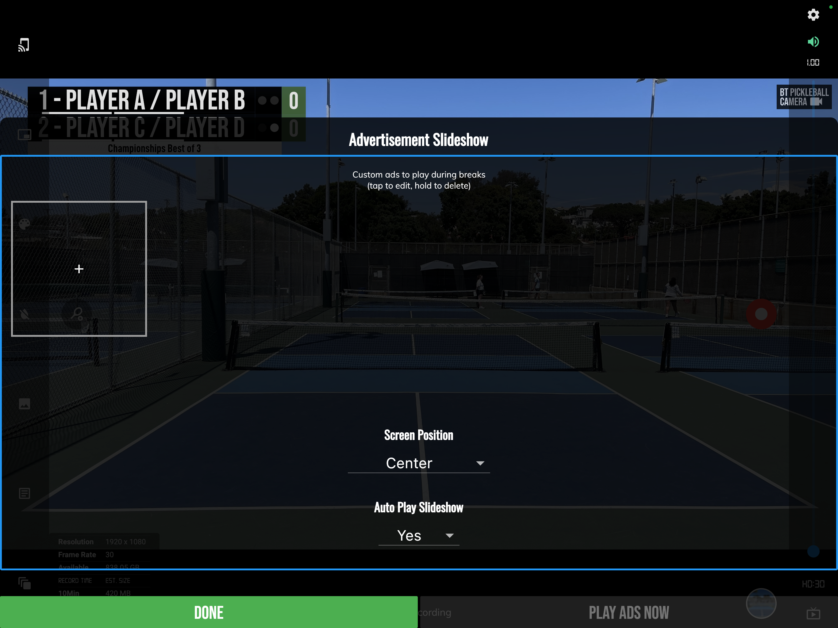 BT Pickleball Camera screenshot 18