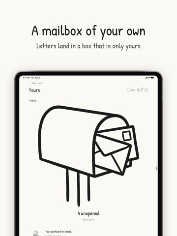 Yours - Handwritten Letters iPad screenshot