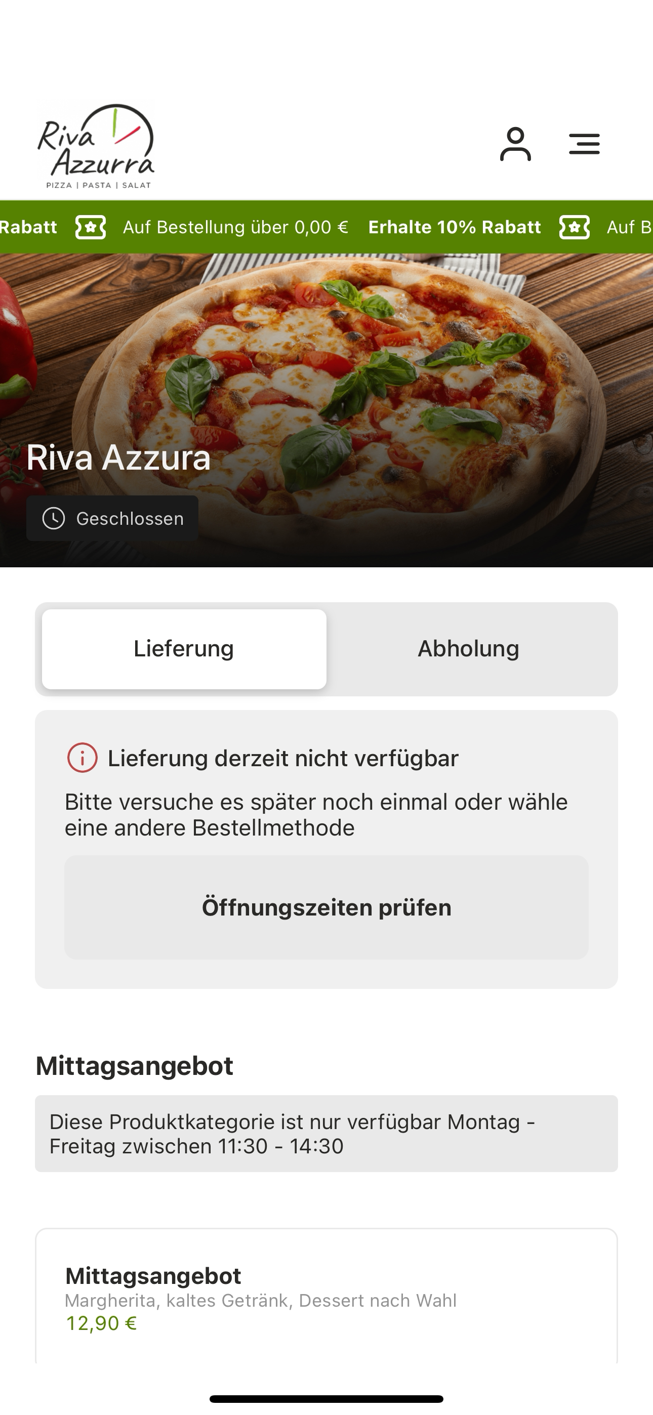 Pizza Riva Azzura