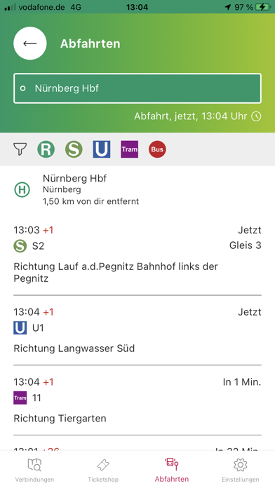 VGN Fahrplan & Tickets Screenshot