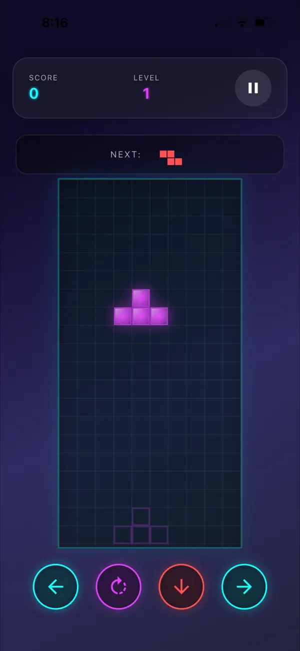 Screenshot #1 pour BlockBlitz Neon