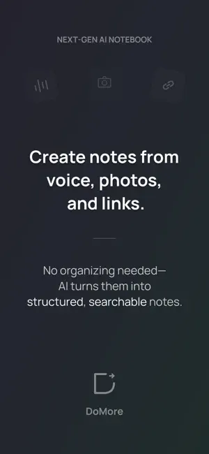 DoMore - Next-Gen AI Notebook screenshot 1