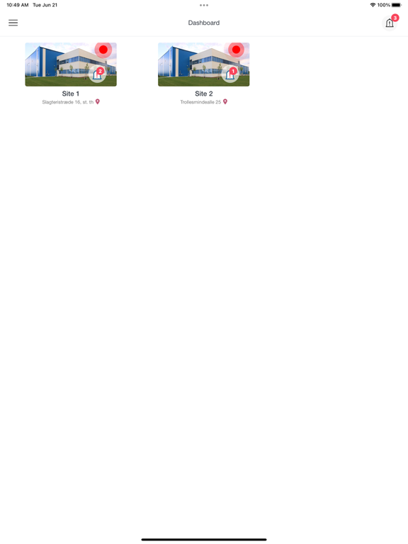EMSuite Monitoring iPad screenshot