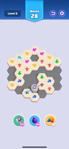 Hexa Block Away: Melody Puzzle iPhone screenshot
