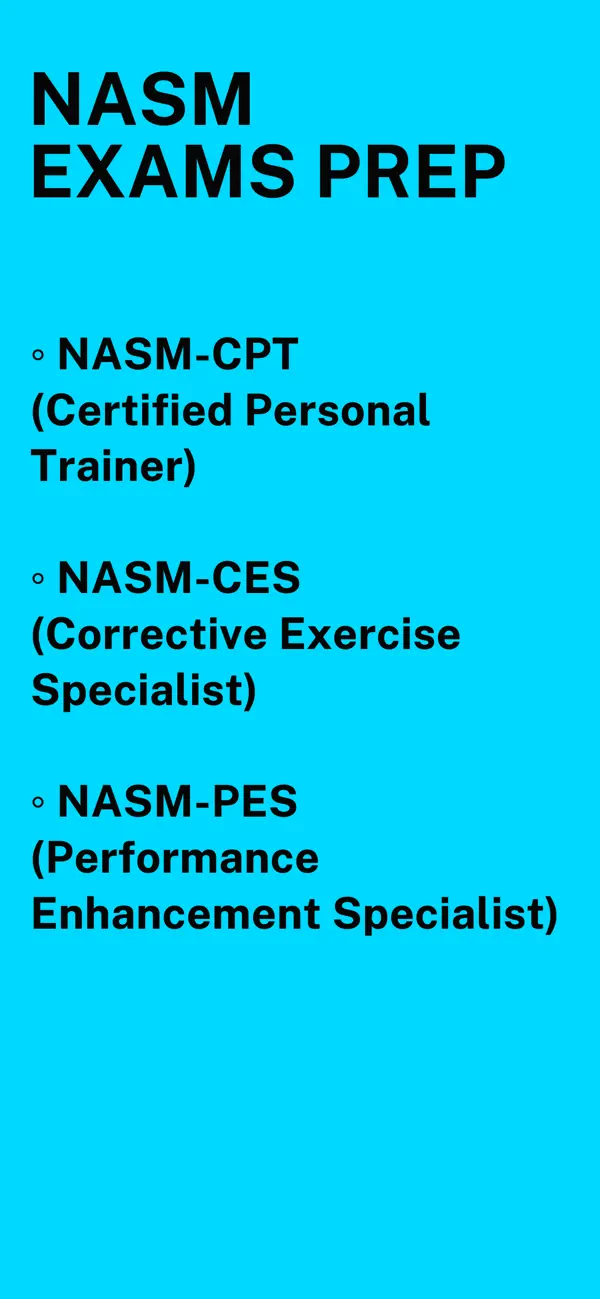 Screenshot #1 pour NASM Exams Prep