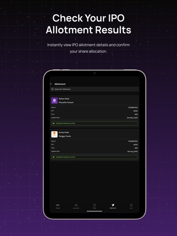 IPO Plus iPad screenshot
