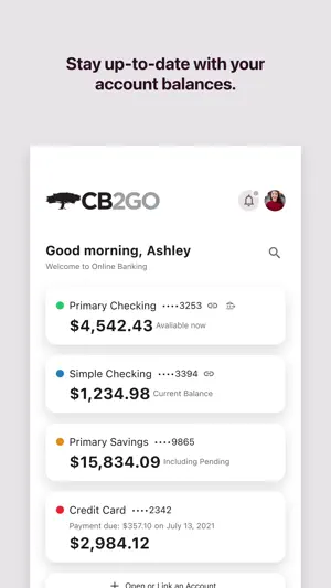 Community Bank's CB2GO screenshot 2