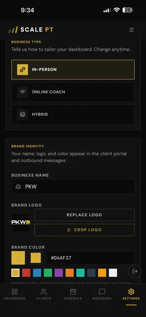 ScalePT - Trainer Business App screenshot 1